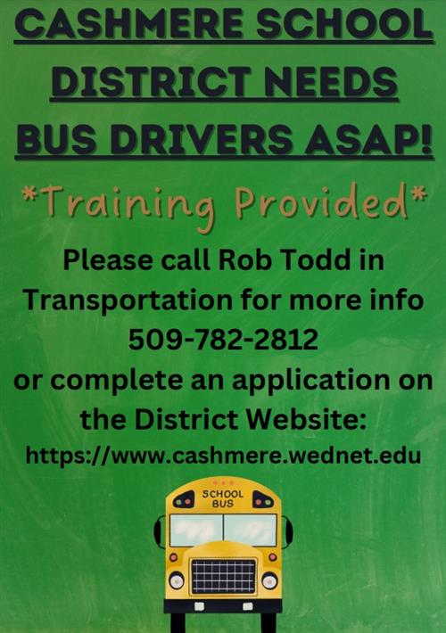 Bus Drivers Needed